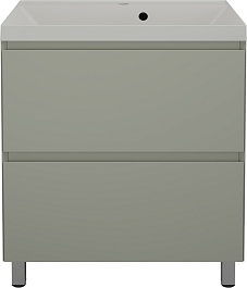 Style Line Тумба под раковину Манхэттен 70 Plus эмаль олива матовая – фотография-8